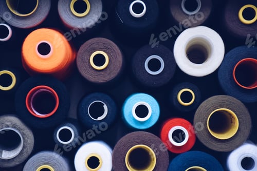 Preview: Colorful thread from above