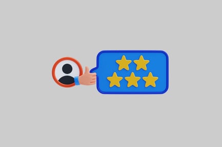 Preview: Five stars feedback approval design