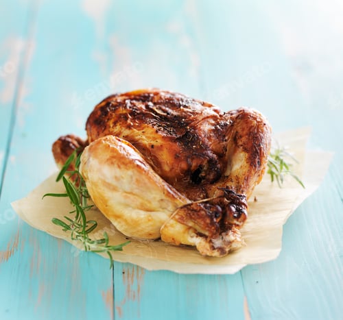 Preview: whole roasted chicken with herbs