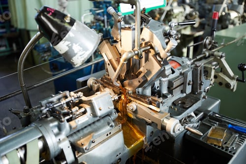 Preview: Automatic lathe machine at clock factory