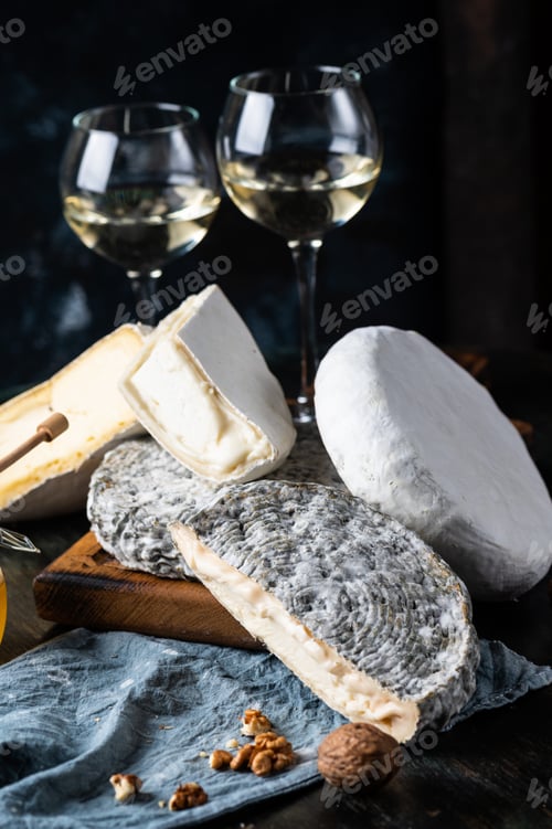 Preview: Assorted cheese. Various type of cheese.