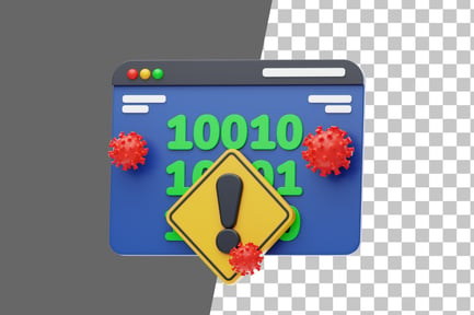 Preview: Virus 3D Icon