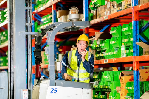 Preview: Warehouse workers checking the inventory.