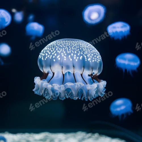 Preview: Jellyfish gracefully glide in the ocean waters