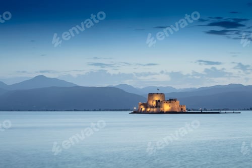 Preview: Nafplio, Greece. View over the town from Palamidi Fortress
