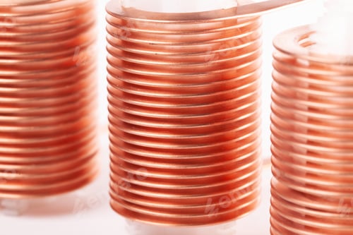 Preview: Close-up three flat copper twisted wires