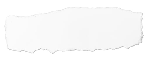 Vista previa: Mensaje de nota de papel blanco rasgado aislado sobre fondo blanco