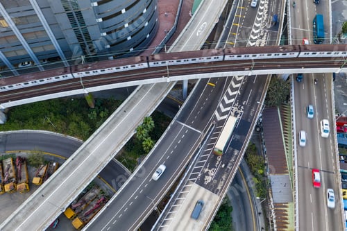 Preview: Top down view of Hong Kong traffic