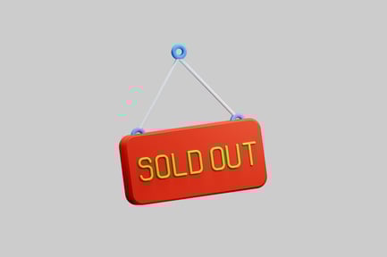 Preview: Hanging sold out sign