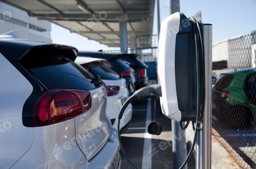 Preview: Power supply for electric car charging. Electric car charging station. EV Car battery charger