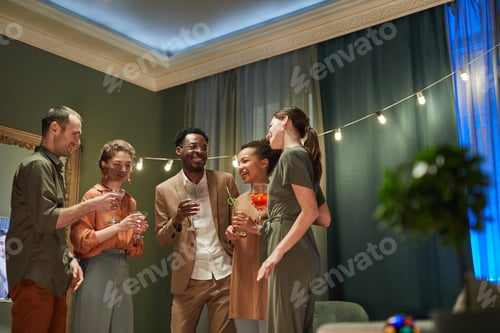 Preview: Group of Friends Enjoying Party at Home