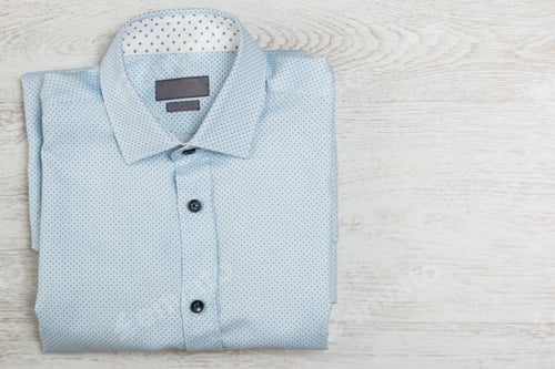 Preview: Light Blue Shirt on Light Wood Surface