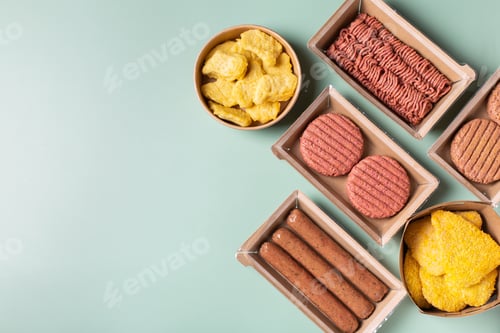Preview: Variety of plant based meat, food to reduce carbon footprint