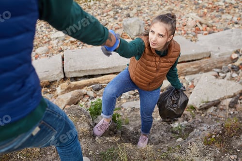 Preview: Couple of volunteers outdoors