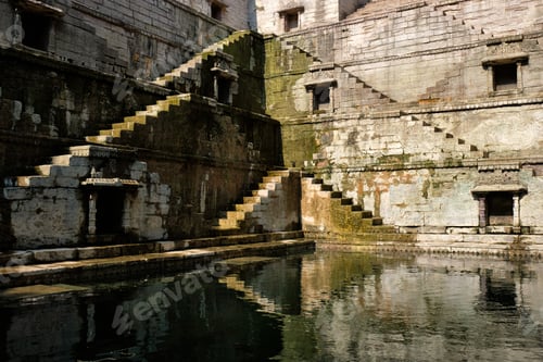 Preview: Toorji Ka Jhalra Bavdi stepwell. Jodhpur, Rajasthan, India