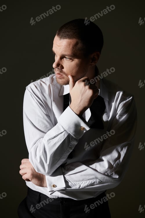 Preview: A Dapper Gentleman in Thoughtful Pose