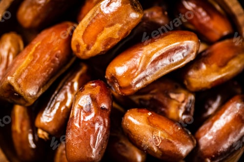 Preview: Delicious sweet dates. Macro background.