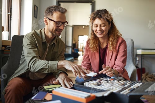 Preview: Designers working with new project