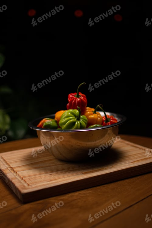 Preview: Seasonings for cooking. Latin flavors. Margariteño chili pepper. Ajies of colors.