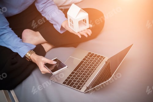 Preview: Online business. Banking, loan and property mortgage.