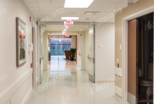 Preview: Sterile hospital corridor
