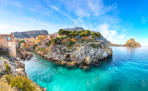 Preview: Amazing sunny day over Sant'Elia village.