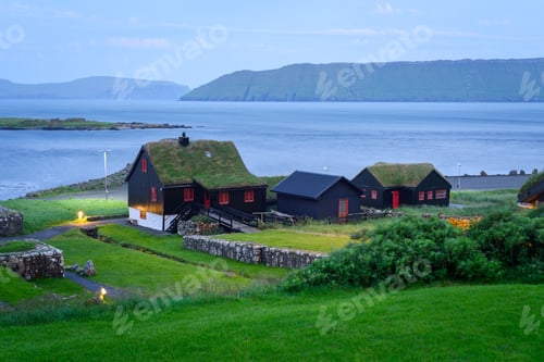 Preview: Kirkjubour village on Streymoy, Faroe Islands