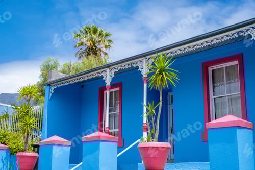 Preview: Bo Kaap Township in Cape Town, colorful house in Cape Town South Africa