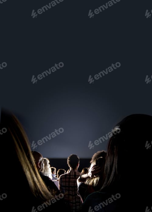 Preview: Group Of People Looking At The Screen At The Cinema