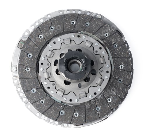 Preview: New automotive clutch on a white background