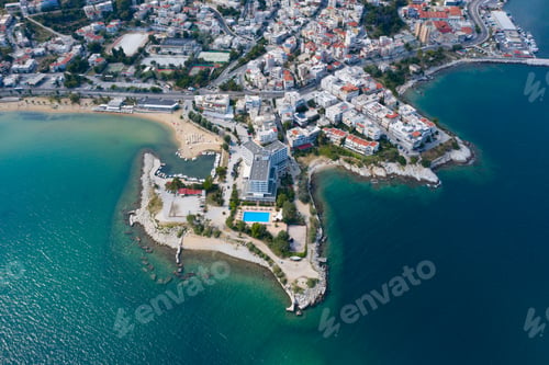 Preview: Panoramic aerial view of Kavala, Greece.
