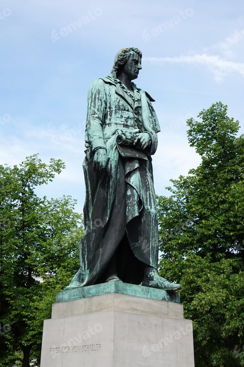Preview: Friedrich Schiller monument from 1863 in Hannover Germany