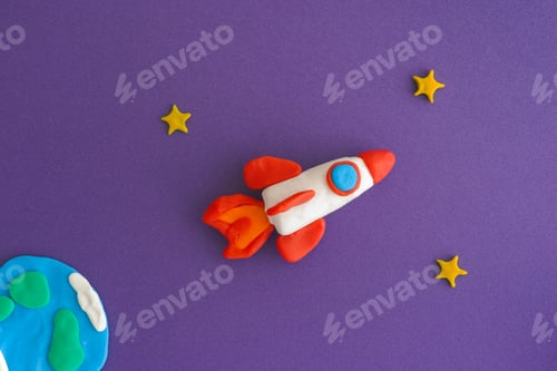 Preview: Space Rocket Blasting Off