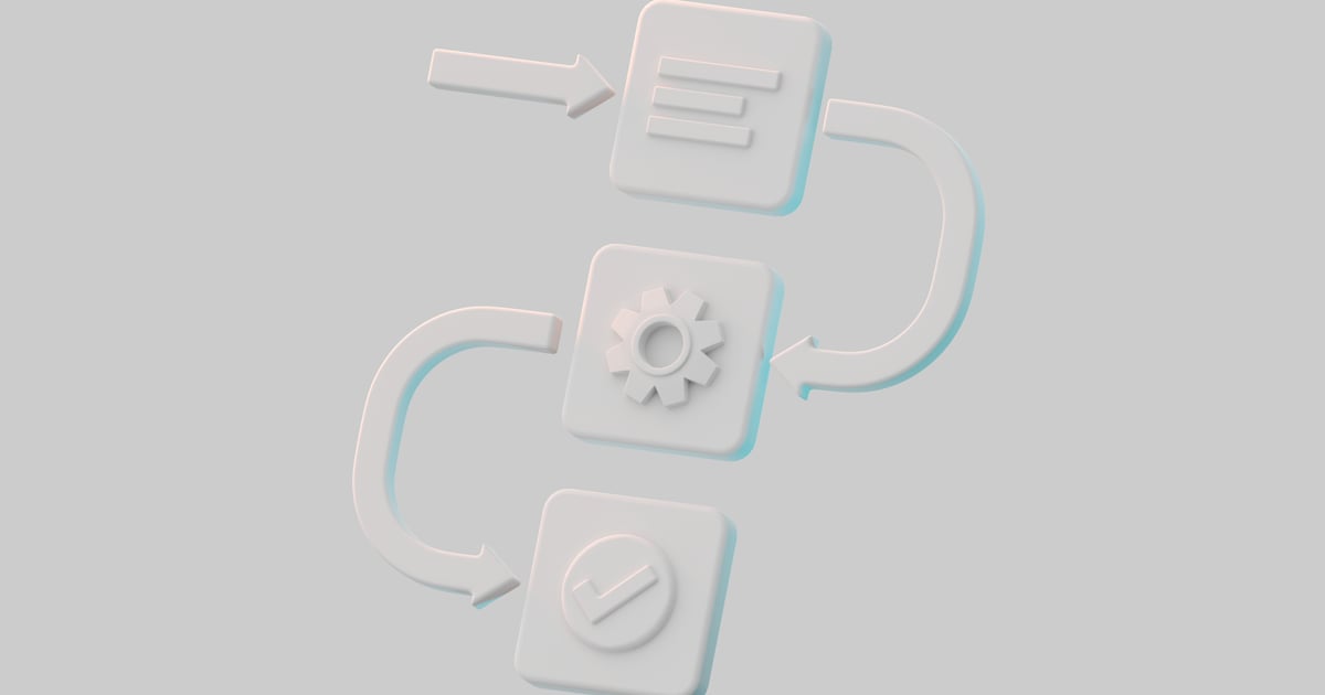 Process flow diagram 3D, Incl. process & diagram - Envato