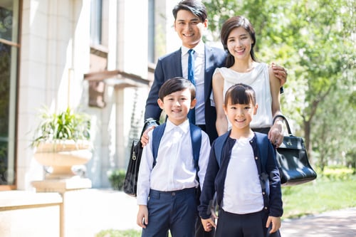 Preview: Portrait of happy young family