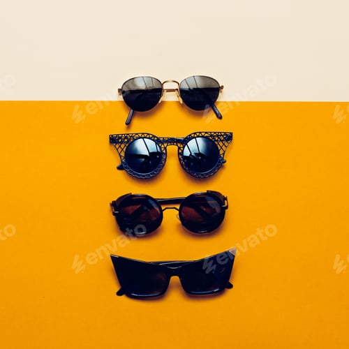 Preview: collage set stylish Sunglasses. Be in trend