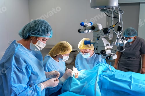 Preview: Blepharoplasty plastic surgery. Rejuvenation of the area around the eyes