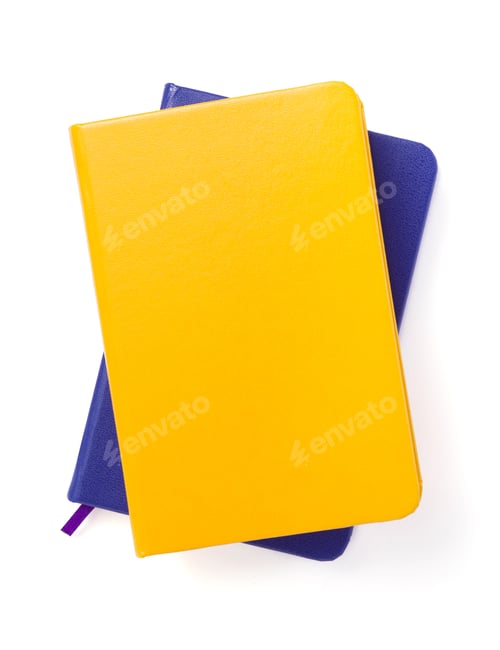 Preview: notepad or notebook paper at white background