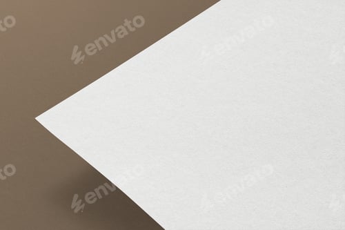 Preview: Blank white paper, branding for business stationery with design space