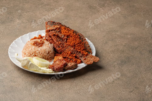 Preview: Gourami Deep Fried with Crispy Kremes Traditional Indonesian Dish