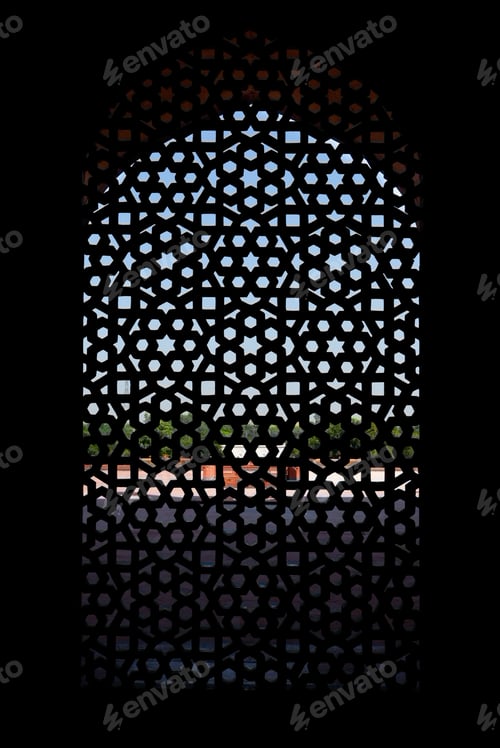 Preview: Marble carved screen window at Humayun's Tomb, Delhi