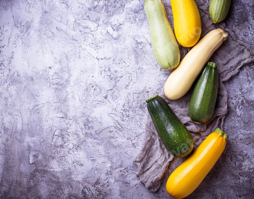 Preview: Assortment of raw fresh zucchini