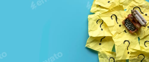 Preview: Questions and answers concept QnA.