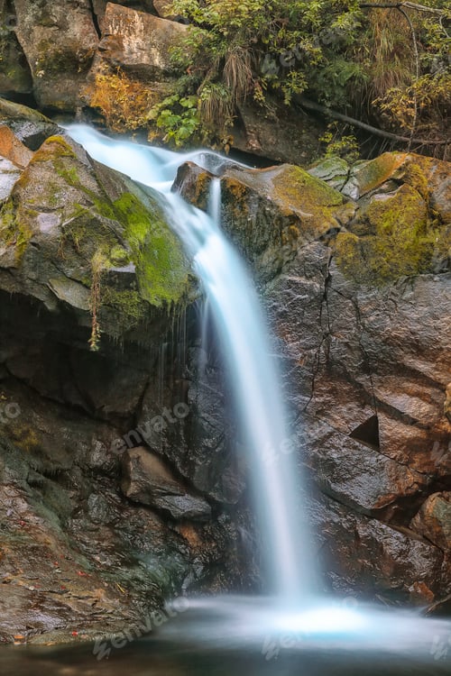 Preview: Waterfall Kamyanka in the Carpathian mountains.