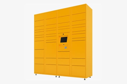 Aperçu: Casiers de livraison de colis automatisés avec terminal