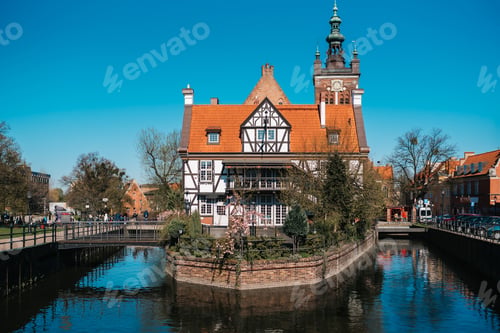 Preview: buildings and architectural elements historical part of Gdansk Poland