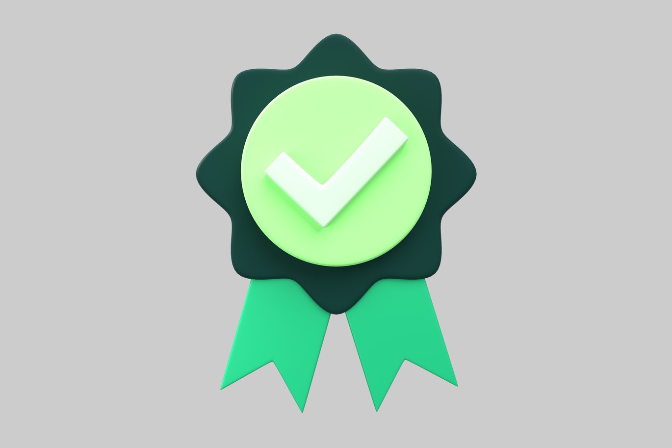 Verified tick badge with ribbon - Design Template Place