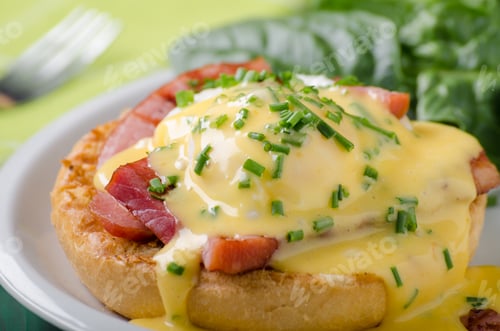 Preview: Egg benedict delish food, crispy bacon