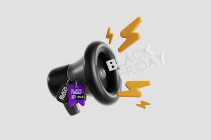Preview: Black Friday Megaphone 3D Icon