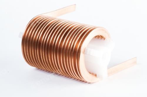 Preview: Close-up flat twisted copper wire